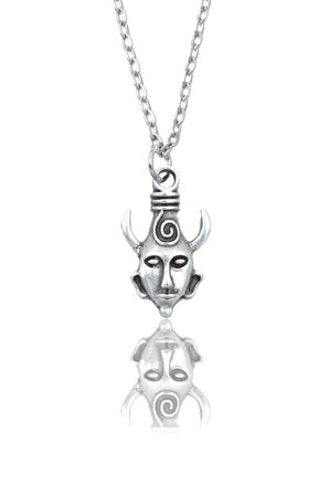 Supernatural - Dean - Winchester Erkek Kadın Kolye Antik Gümüş Kaplama - 60 cm Düz Zincir